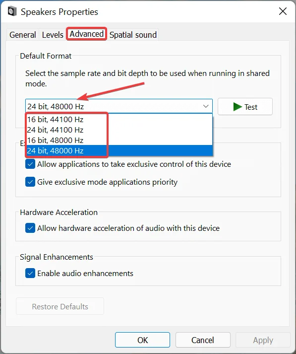 แก้ไข “เสียง/เสียงแตก” บน Windows 11 [คำแนะนำทีละขั้นตอน]