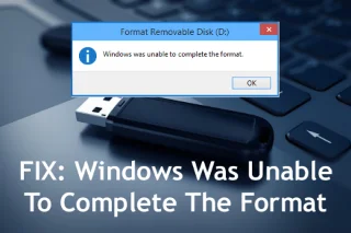 Windows Tidak Dapat Menyelesaikan Ralat Format – [PENYELESAIAN TERBAIK]