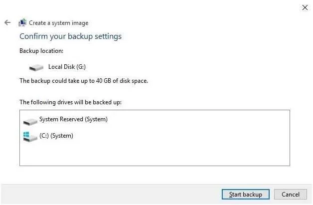 Como criar um backup de imagem do sistema no Windows 10