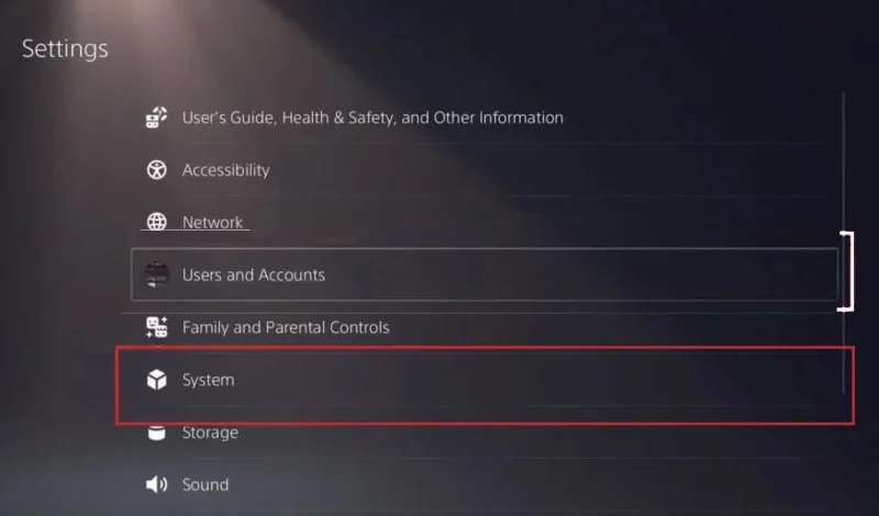 Atualização do PS5