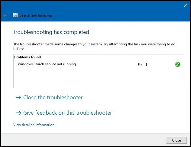 วิธีแก้ไข File Explorer Search ไม่ทำงานใน Windows 10 1909