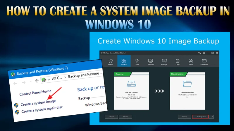 Como criar um backup de imagem do sistema no Windows 10