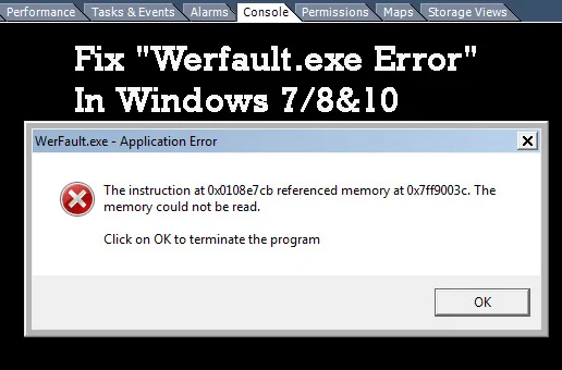 [ACTUALIZADO] Cómo reparar el "Error Werfault.exe" en Windows 7/8 y 10