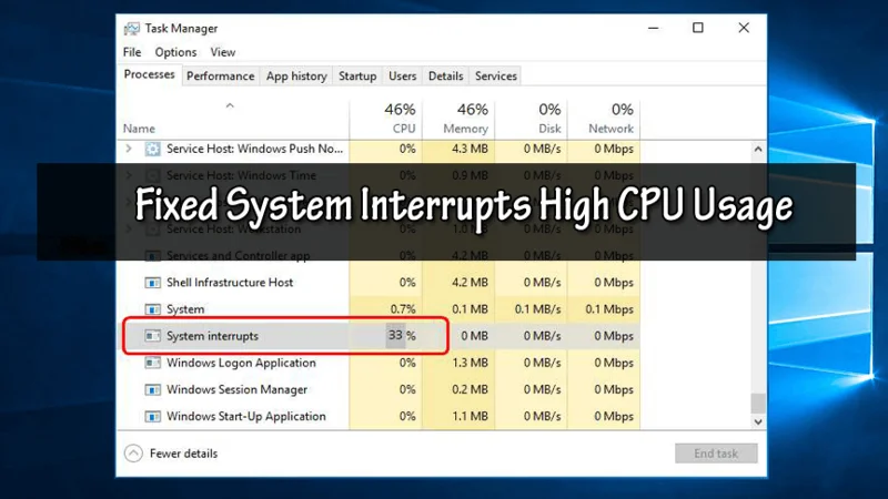 Betulkan Sistem Mengganggu Penggunaan CPU yang Tinggi pada Windows 10 [9 Pembaikan Mudah]