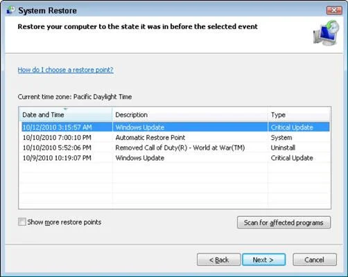 Betulkan Ralat Gagal Pemulihan Sistem 0x800700b7 Dalam Windows 10