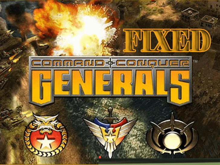 Command and Conquer Generals, Risolto Zero Hour, errori gravi e altri in Windows 10