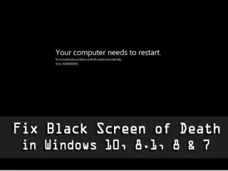 Arreglar la pantalla negra de la muerte en Windows 10 [GUÍA EXTENSIVA]