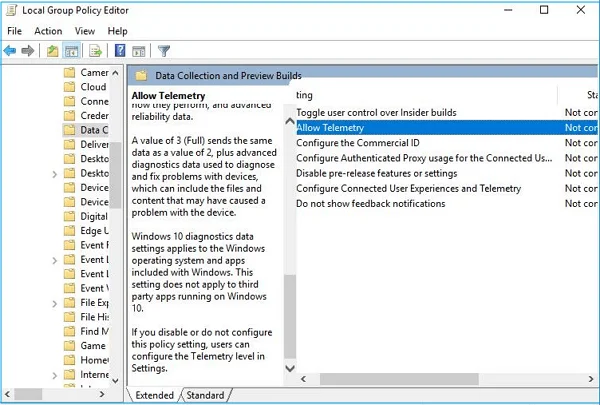 REVISIÓN: uso elevado de CPU de telemetría de compatibilidad de Microsoft de forma permanente