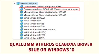 Windows 10da Qualcomm Atheros Qca61x4a Sürücü Sorunu [3 Hızlı Düzeltmeler]