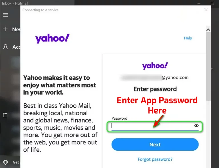 Solucione el código de error 0x8019019a al configurar Yahoo Mail en Windows 10