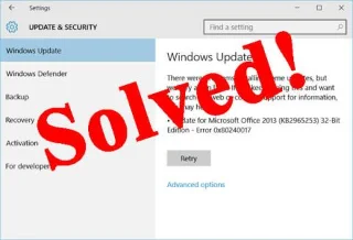 [Tutorial Completo] ¿Cómo Solucionar el Error 0x80240017 en Windows 8/8.1/10?