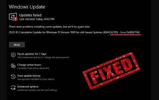 Windows 10 Güncelleme Hatasını Düzeltin 0x80071160 – En İyi İnce Düzenlemeler ve Püf Noktaları