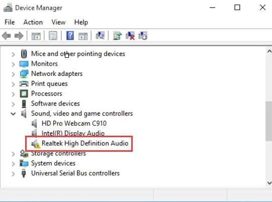 [RÉSOLU] Problème de pilote audio haute définition Realtek