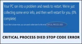 Ralat Kod Henti Proses Kritikal dalam Windows 10 [10 Pembetulan Mudah]
