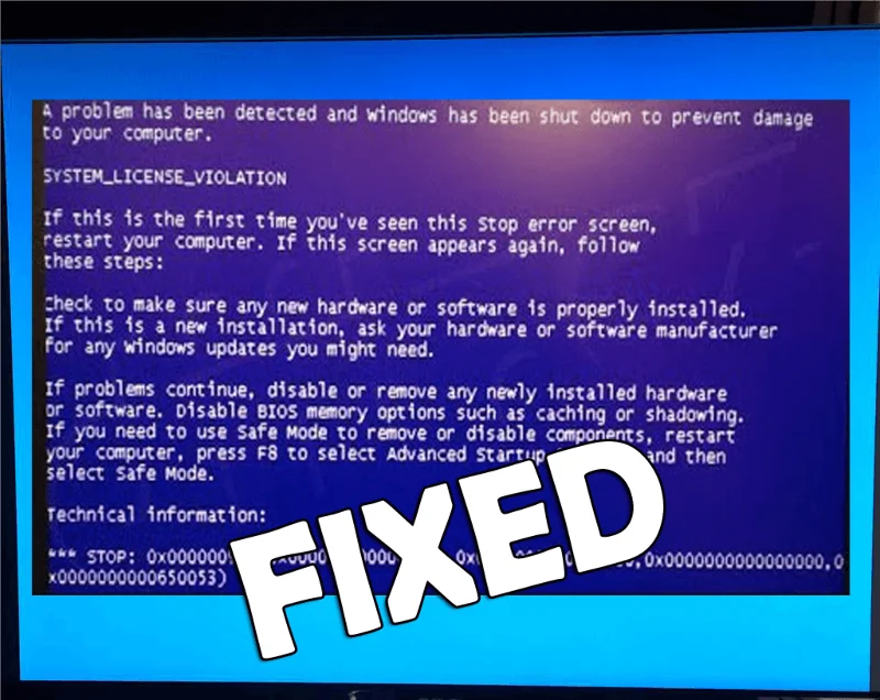 CORRIGÉ : Erreur de VIOLATION DE LICENCE SYSTÈME dans Windows 10 [10 CORRECTIONS FACILES]