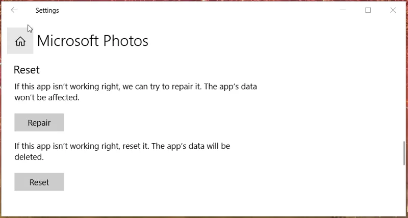 Arreglar el código de error de fotos 0x887A0005 en Windows 10 [7 formas fáciles]