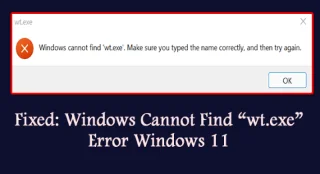 Düzeltildi: Windows wt.exe Hatasını Bulamıyor Windows 11