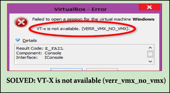 DISELESAIKAN: VT-X Tidak Tersedia (verr_vmx_no_vmx)