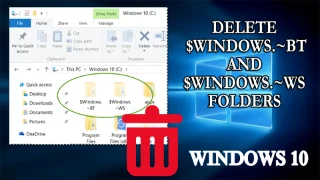 2 Helah Untuk Memadam $WINDOWS.~BT dan $WINDOWS.~Folder WS Dalam Windows 10