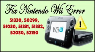 Arreglar los códigos de error de Nintendo Wii 51330, 50299, 51030, 51331, 51332, 52030, 52130