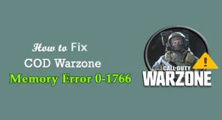 Ralat Memori COD Warzone 0-1766 dalam 8 Cara Mudah