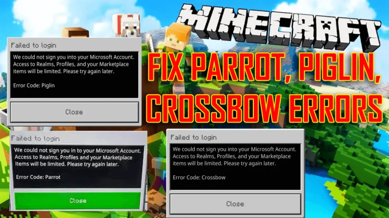 [Diselesaikan] Bagaimana Untuk Membetulkan Ralat Piglin, Parrot, Crossbow Dalam Minecraft?