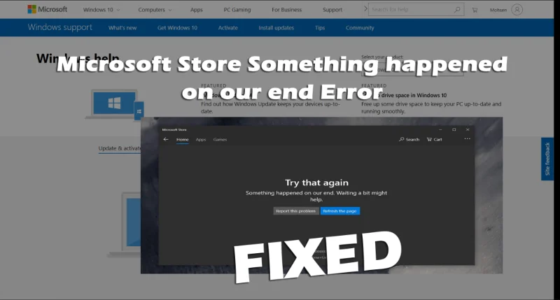 [SOLUCIONADO] Microsoft Store: Algo sucedió en nuestro error final