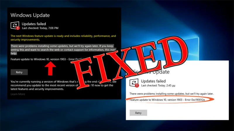 [ROZWIĄZANE] Jak naprawić błąd aktualizacji systemu Windows 0xc190012e?