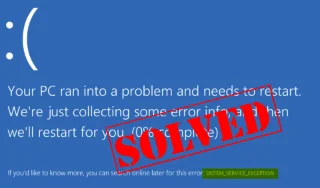 Cara Membetulkan Ralat Pengecualian Perkhidmatan Sistem dalam Windows 10 & 8