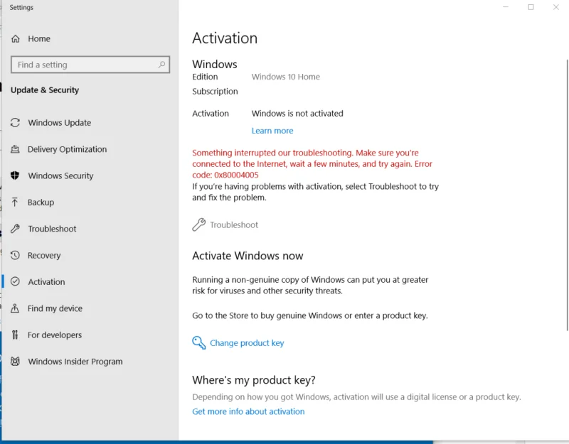 24 รหัสข้อผิดพลาดการเปิดใช้งาน Windows 10 ที่พบบ่อยที่สุดและการแก้ไข [อัพเดท]