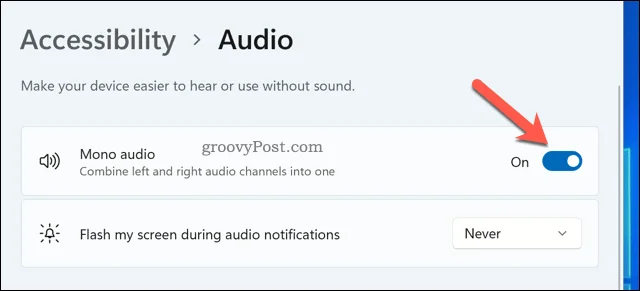 Cara Mendayakan atau Lumpuhkan Audio Mono pada Windows 11