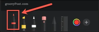 Stiftwerkzeug auf dem iPhone