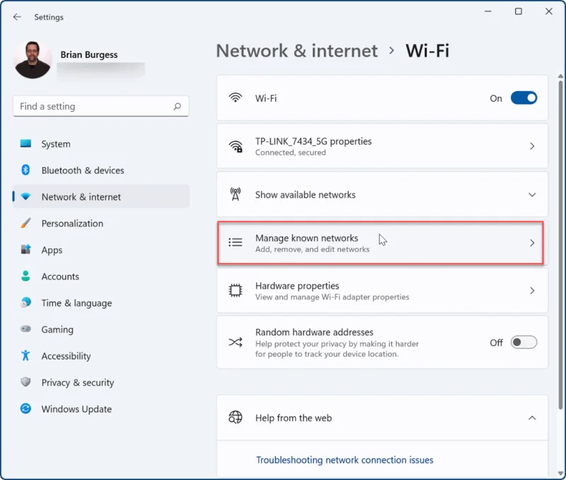 Cara Melupakan Rangkaian Wi-Fi pada Windows 11