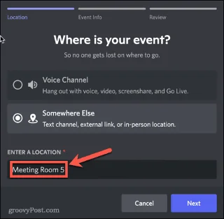 Cómo crear un evento en Discord