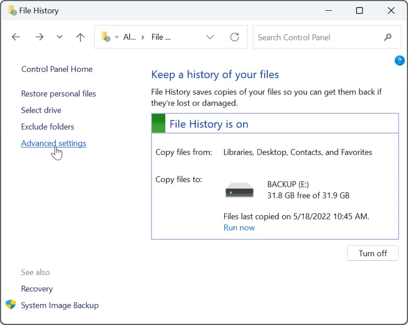 Cara Menggunakan Sejarah Fail pada Windows 11