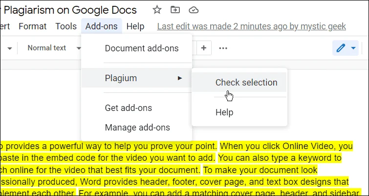 Cara Menyemak Plagiarisme dalam Dokumen Google