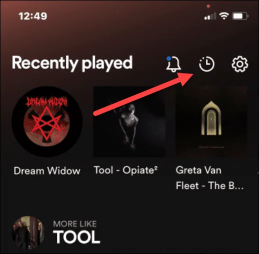 Come visualizzare la cronologia di ascolto di Spotify