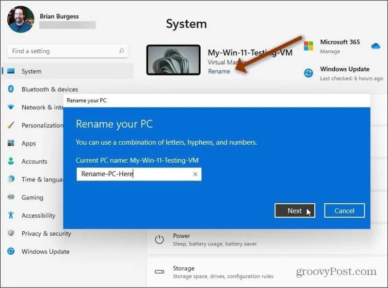 So ändern Sie den Namen eines Windows 11-PCs