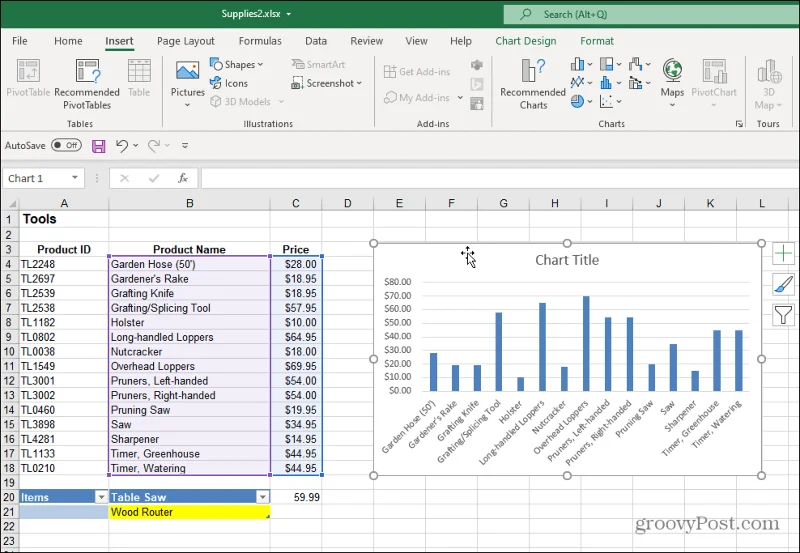 Cara Membuat Graf Bar dalam Excel