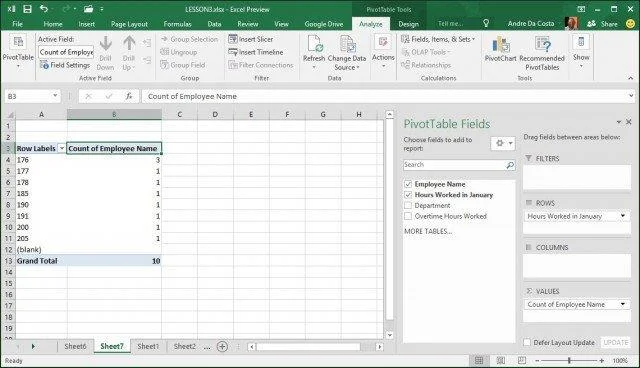 Comment créer un tableau croisé dynamique dans Microsoft Excel