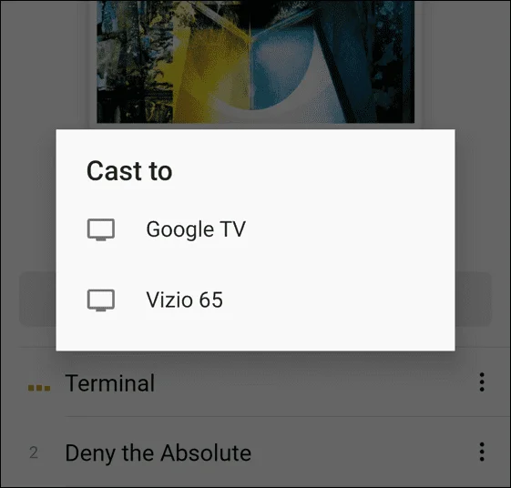 Cara Memainkan Muzik Apple pada Chromecast