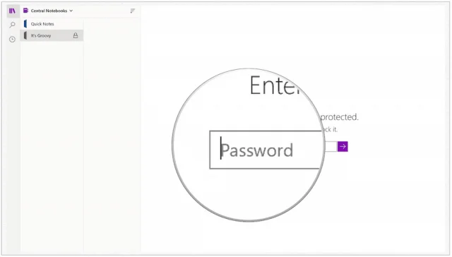 Déverrouiller la section protégée dans OneNote