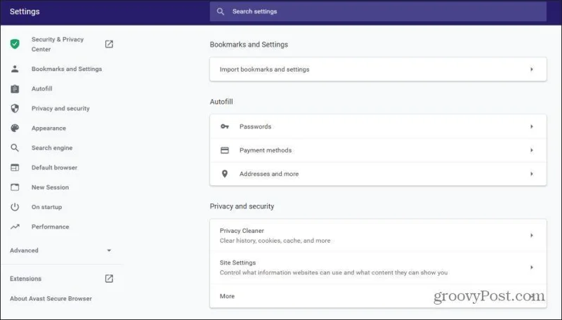 Avast Secure Browser no es mejor que Chrome, y eso es algo bueno