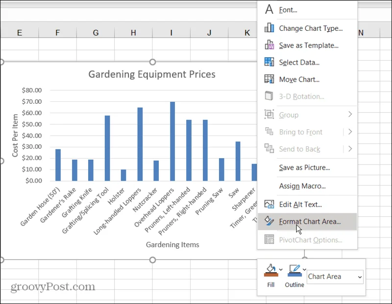 Cara Membuat Graf Bar dalam Excel