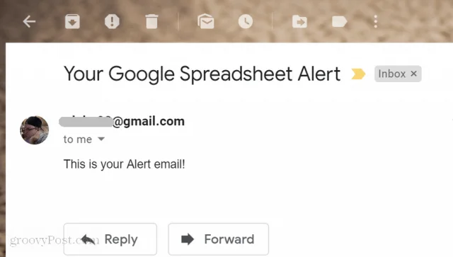 Используйте Google Таблицы для отправки электронной почты на основе значения ячейки