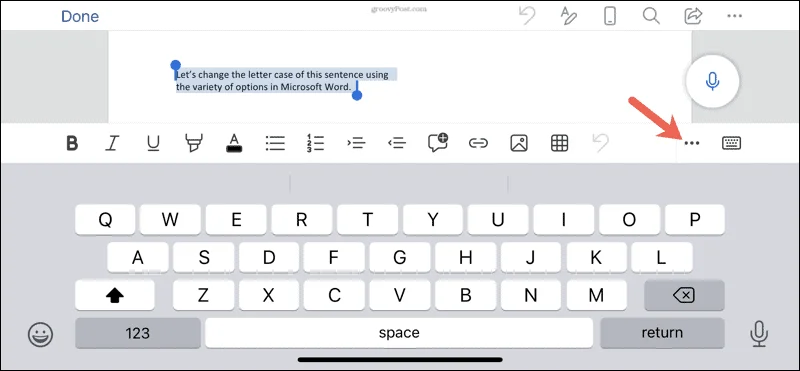 วิธีการเปลี่ยนตัวพิมพ์ใหญ่หรือตัวพิมพ์เล็กใน Microsoft Word