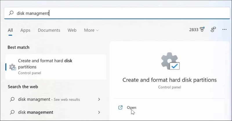 6 способов открыть Управление дисками в Windows 11