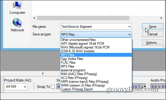 Cara Menggunting Segmen Audio Podcast atau MP3 Lain
