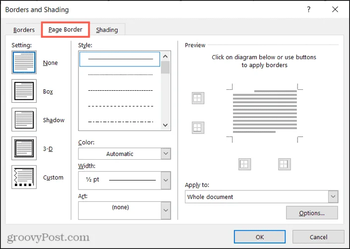 Comment ajouter une bordure à une page dans Microsoft Word
