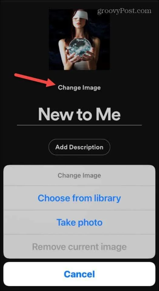 Come modificare l'immagine della playlist di Spotify